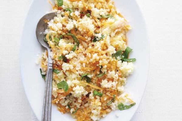 couscous of cauliflower with carrot