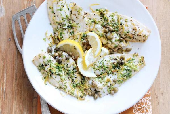 fish with chives