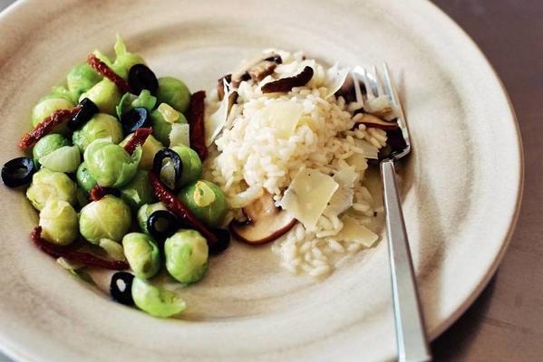 risotto with sprouts