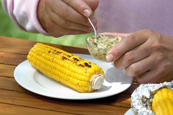 corn on the cob with anchovy dill butter