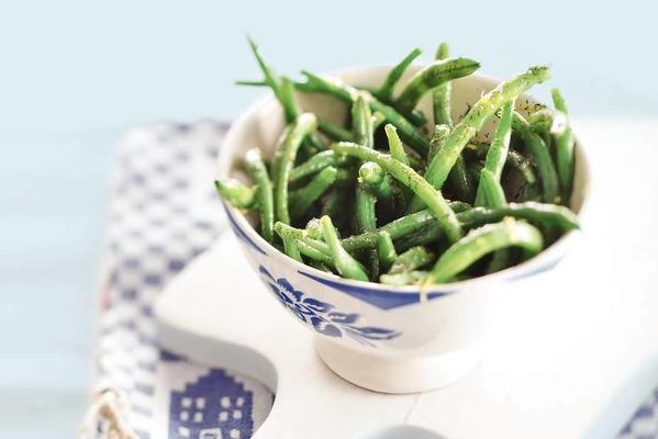 green beans with dill-lemon dressing