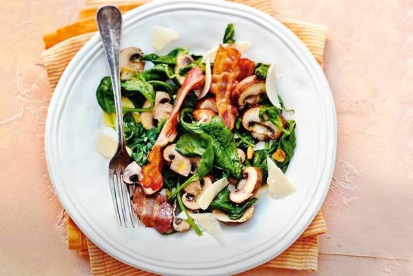 spinach with mushrooms