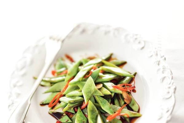 japanese string beans with soy sauce