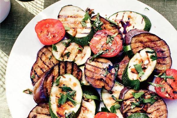 grilled vegetables from the barbecue