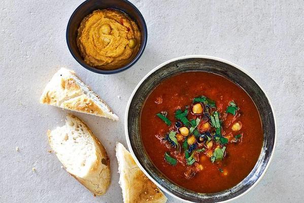 richly filled moroccan soup