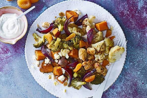 Moroccan dish with chicken and sweet potato