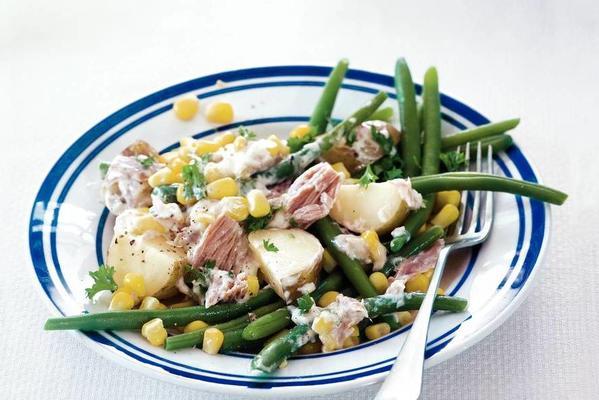 tuna salad with potato and green beans