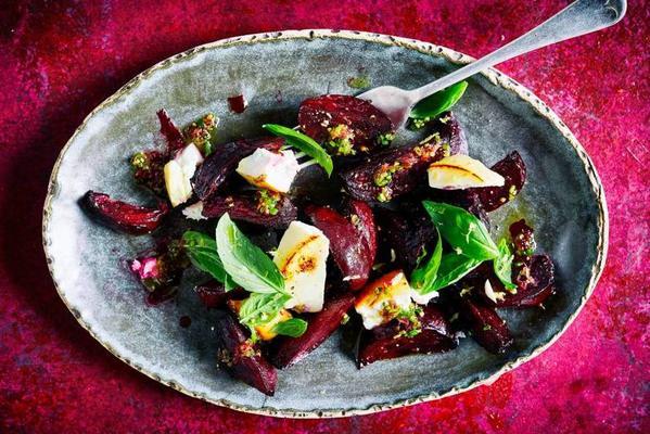 roasted beets with roasted ricotta