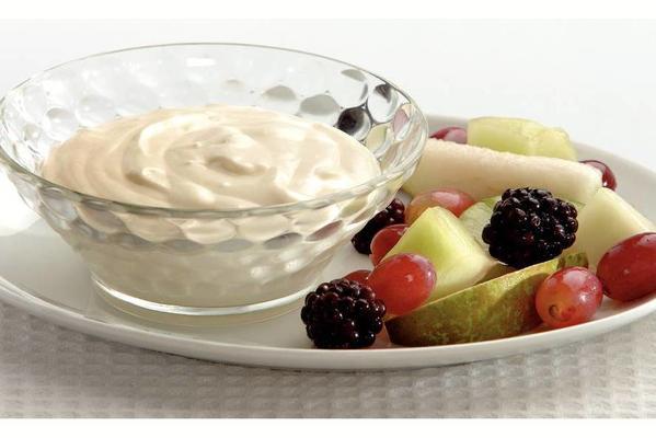 yoghurt panna cotta with autumn salad