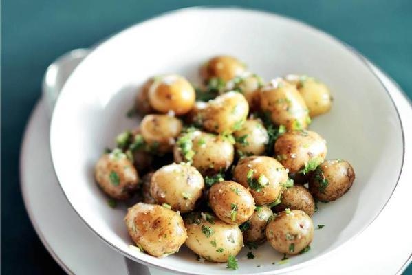 baby potatoes with herb butter