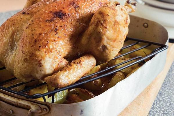 perfectly roasted chicken in three steps