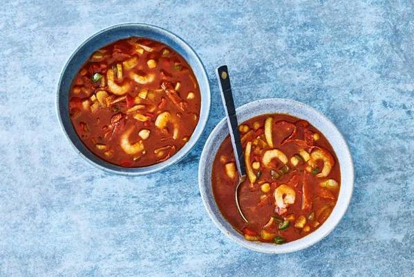 well-stocked Spanish tomato soup
