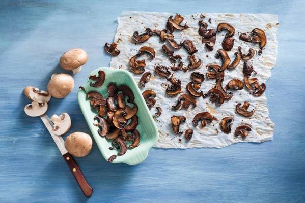 smokey bits of mushrooms
