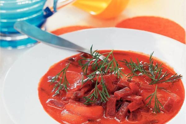beet soup with carrot