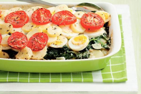 spinach dish with egg