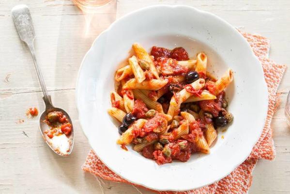 penne with capers and olives