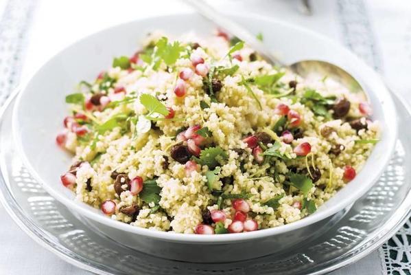 herbal pomegranate couscous