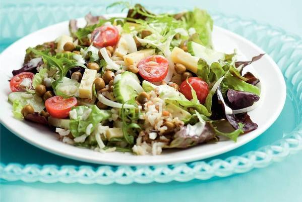 meal salad with multigrain rice