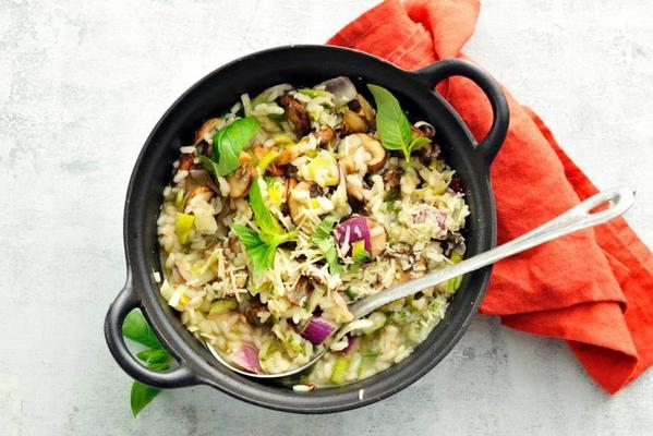 risotto with stir-fry vegetables