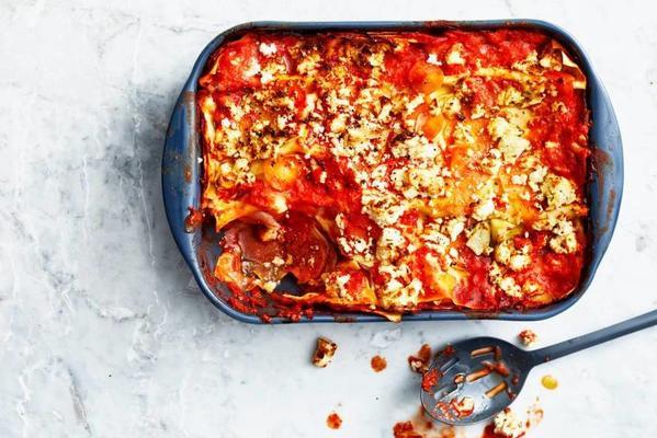 lasagna with winter vegetables