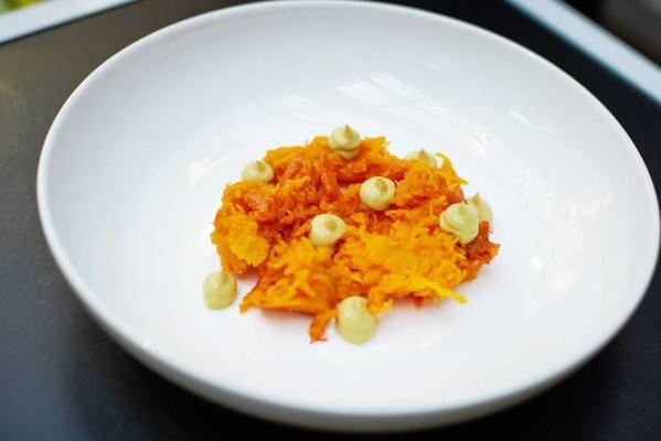 jonnie farmers pumpkin with pistachio and red curry