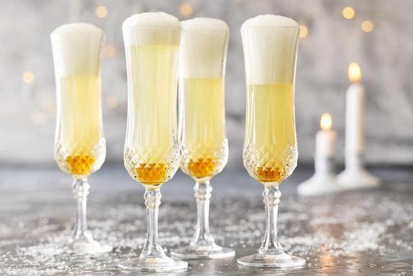 cava with a dash of pear juice and honey