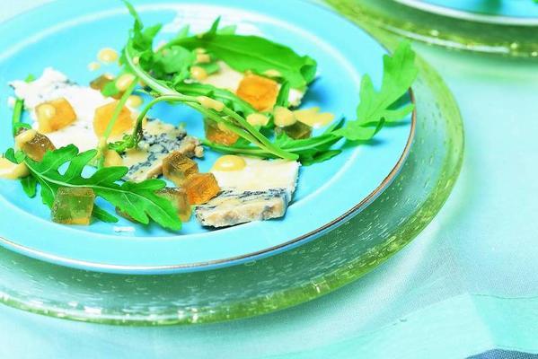 blue stilton with thyme-sherry jelly