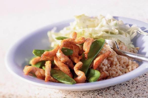 wheat with spicy chicken