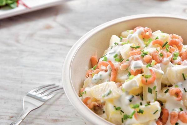 potato salad with dutch prawns