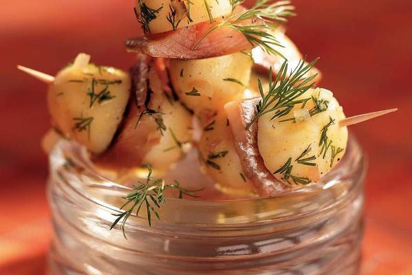 'stuffed' potatoes with herring