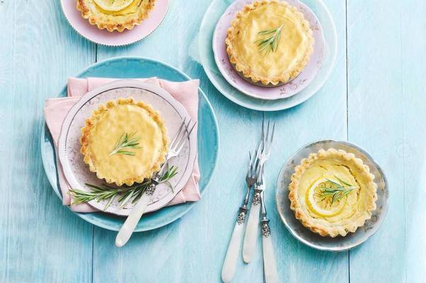 lemon tarts with rosemary