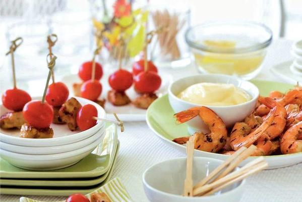 chicken skewers with apricot