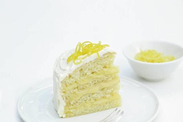 delia smith's glazed layer cake with lemon curd