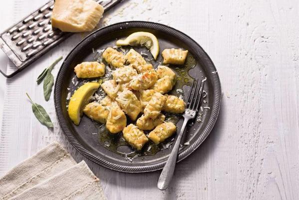 root gnocchi with sage and lemon butter sauce