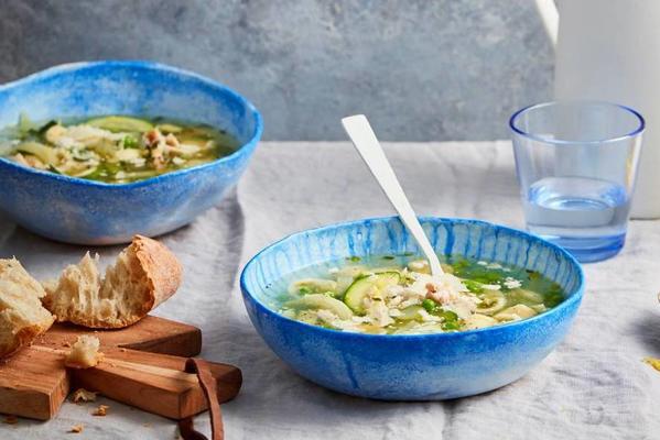 Italian chicken soup with tofette