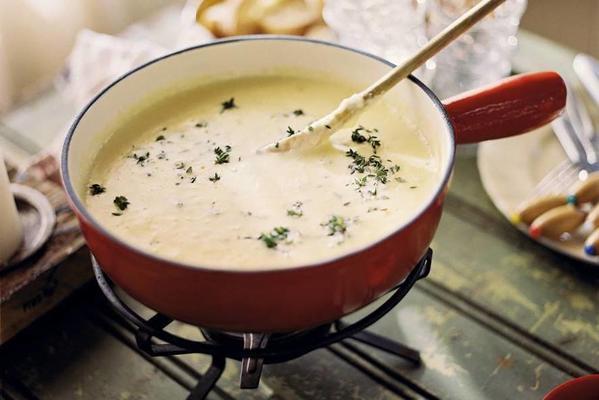 mild Italian cheese fondue