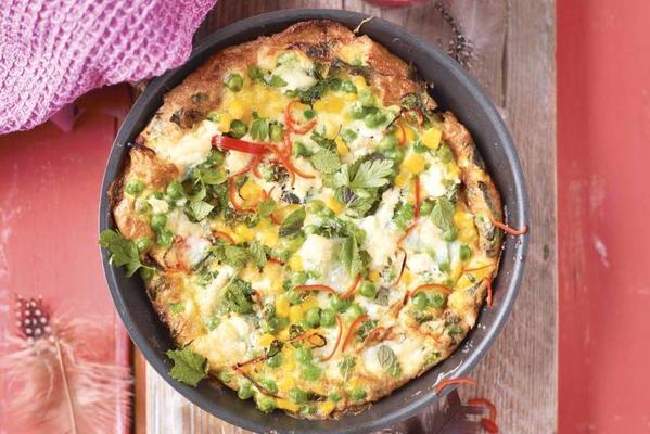 frittata with spring vegetables