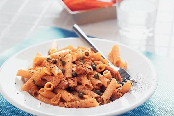 wholemeal penne with capers