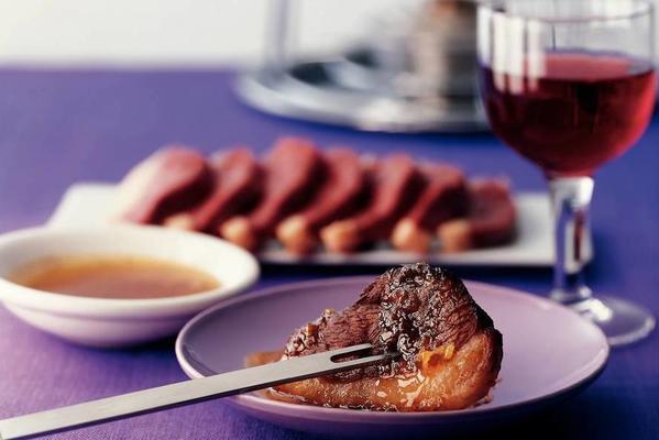 marinated duck breast with orange and lemon