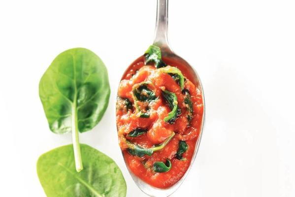 tomato spinach sauce