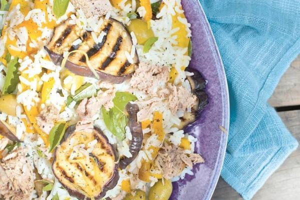 rice salad with tuna and olives