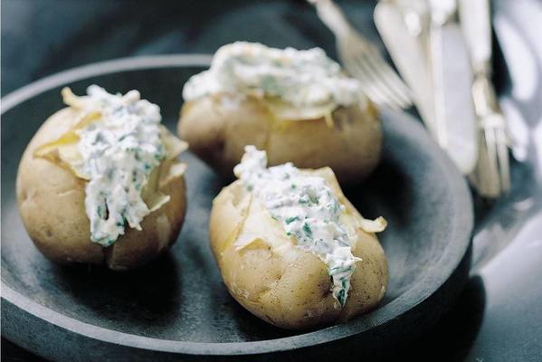 puffed potatoes with cottage cheese