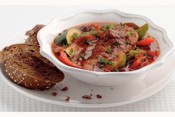 beef stew with ratatouille