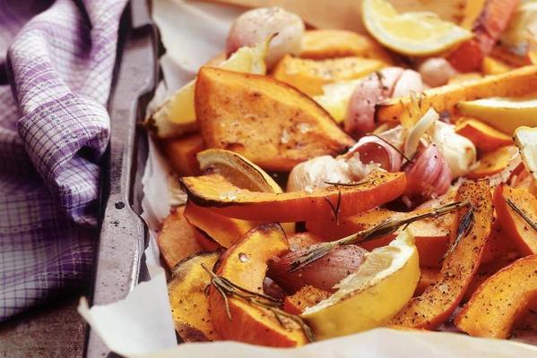 roasted pumpkin with rosemary