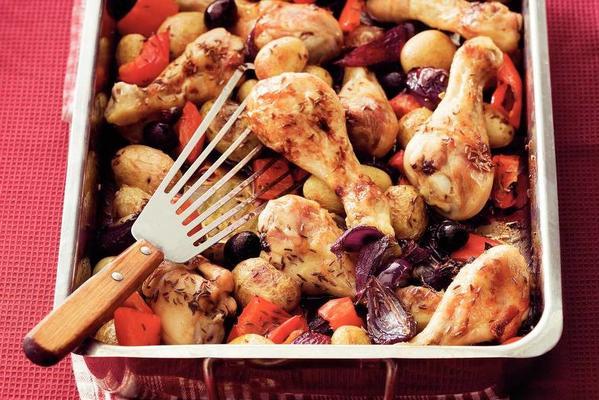 chicken with peppers and potatoes