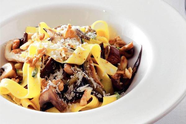 pappardelle with mushrooms