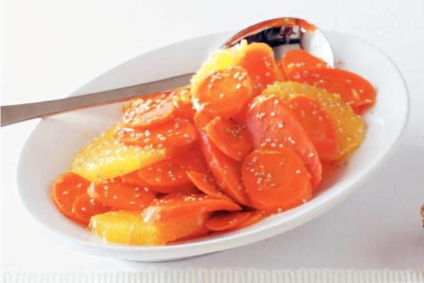 candied carrot with orange