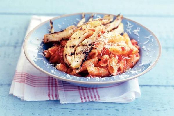 pasta with grilled fennel