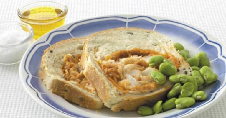 Mediterranean cod bread