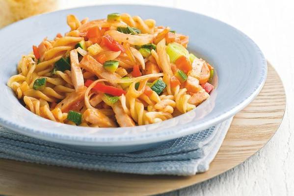 pasta with smoked chicken